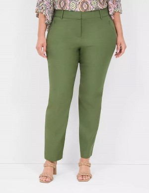 Lane Bryant 4-Season Slim Ankle Women Pants Brown Green | JHJ3330NH