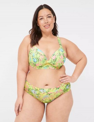 Lane Bryant Comfort Bliss Lightly Lined Plunge Women Bralettes Green | SXG6646UJ