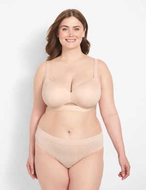 Lane Bryant Comfort Bliss Lightly Lined Women Balconette Bra Brown | UBS302XG