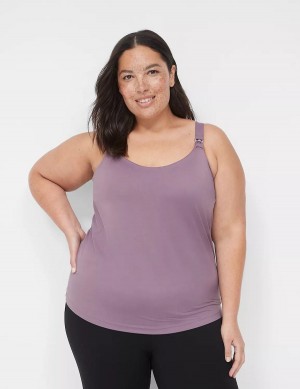 Lane Bryant Comfort Bliss Nursing Cami Women Bralettes Purple | TKW3726KD