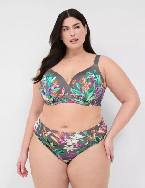 Lane Bryant Comfort Bliss Women Thong Panty Green Multicolor | YAT2015SF