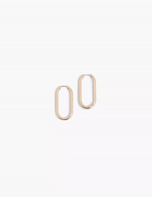 Lane Bryant Demi-Fine J Women Hoop Earrings Gold | WSY8967MB