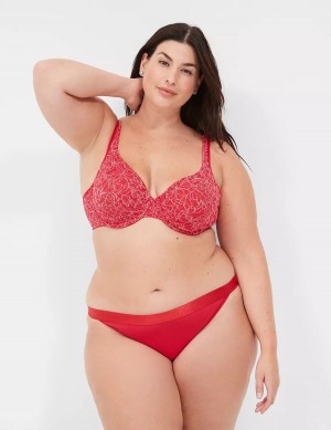 Lane Bryant Demi with Lace Women Unlined Bra Red | AYI2455FX