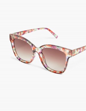 Lane Bryant Floral Cateye Women Sunglasses Pink Multicolor | FPH4911VO