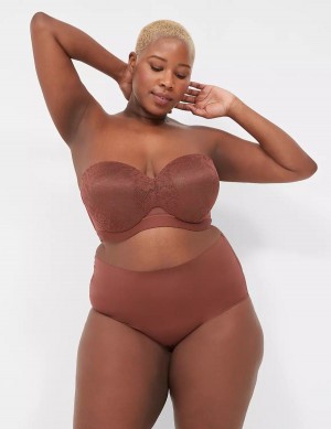 Lane Bryant Invisible Edge Full Women Briefs Chocolate | WGG7292EZ