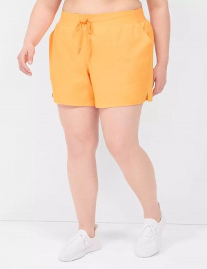 Lane Bryant LIVI Stretch Woven Women Shorts Orange | QYK618YZ