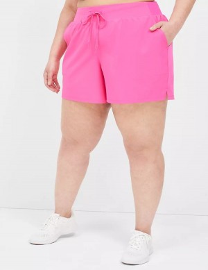 Lane Bryant LIVI Stretch Woven Women Shorts Light Pink | NKZ8835PW