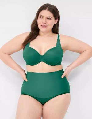 Lane Bryant Level 2 Totally Smooth High-Waist Women Briefs Dark Green | AMT3163HD