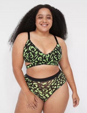 Lane Bryant Mesh Crossover Strappy Women Bralettes Green | UWM1888LQ