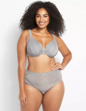 Lane Bryant No-Show Full Women Briefs Grey | WSJ10070NM