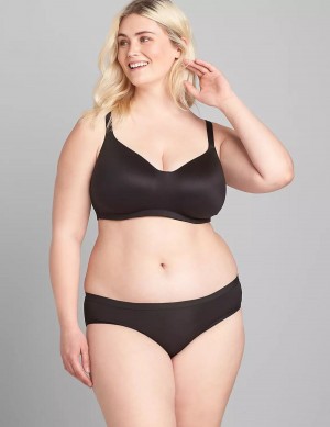 Lane Bryant No-Wire Women Bralettes Black | XWU7513BH