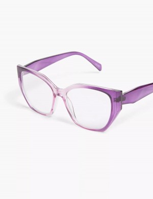 Lane Bryant Purple Ombré Cateye Reading Women Glasses Purple | HKR4288QZ