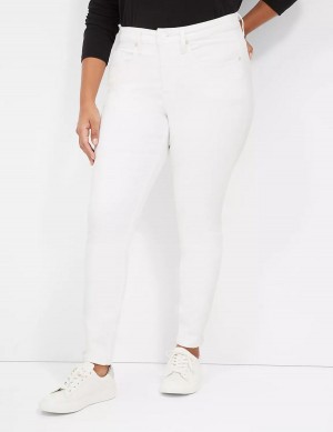 Lane Bryant Signature Fit White Skinny Women Jeans White | SIN3740FJ