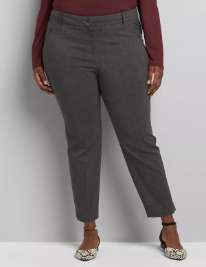 Lane Bryant Slim Ankle 4-Season Women Pants Grey | TGP143QQ