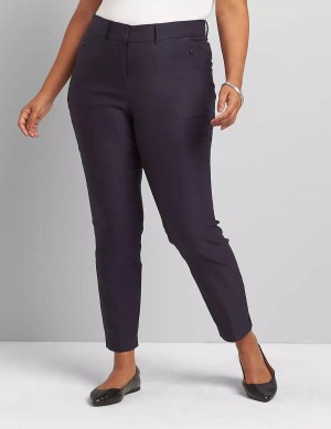 Lane Bryant Slim Ankle 4-Season Women Pants Blue | BHQ1995UA