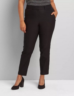 Lane Bryant Slim Ankle 4-Season Women Pants Black | ENH820FO