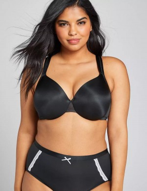 Lane Bryant Smooth Lightly Lined Full Coverage Women Bralettes Black | WEY7155AH