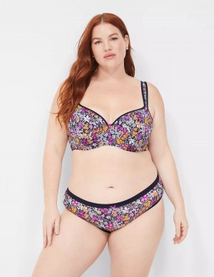 Lane Bryant Smooth Lightly Lined Women Balconette Bra Blue | VHJ3510MK