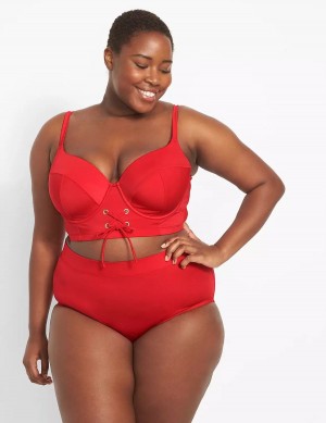 Lane Bryant Swim Women Briefs Red | XNV6824GS