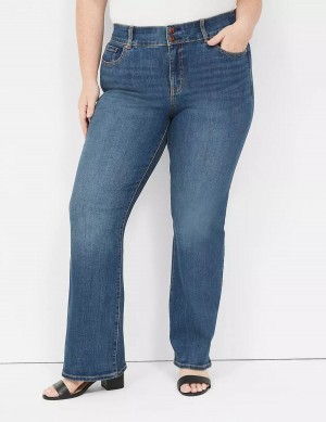 Lane Bryant Tighter Tummy High-Rise Boot Women Jeans Blue | HFV2384NA