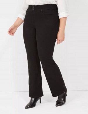 Lane Bryant Tighter Tummy High-Rise Boot Women Jeans Black | PXT6040YP