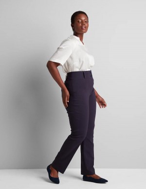 Lane Bryant Tighter Tummy High-Rise Straight 4-Season Women Pants Blue | KET4080FL