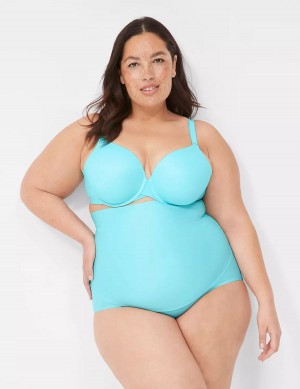 Lane Bryant Totally Smooth Lightly Lined Full Coverage Women Bralettes Turquoise | UWY6916MA