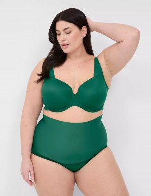 Lane Bryant Totally Smooth Lightly Lined Women Balconette Bra Dark Green | LEX9125EN