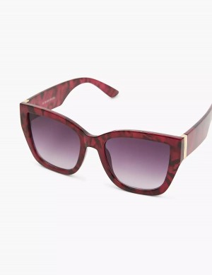 Lane Bryant Wine Cateye Women Sunglasses Burgundy | PHO7776ME