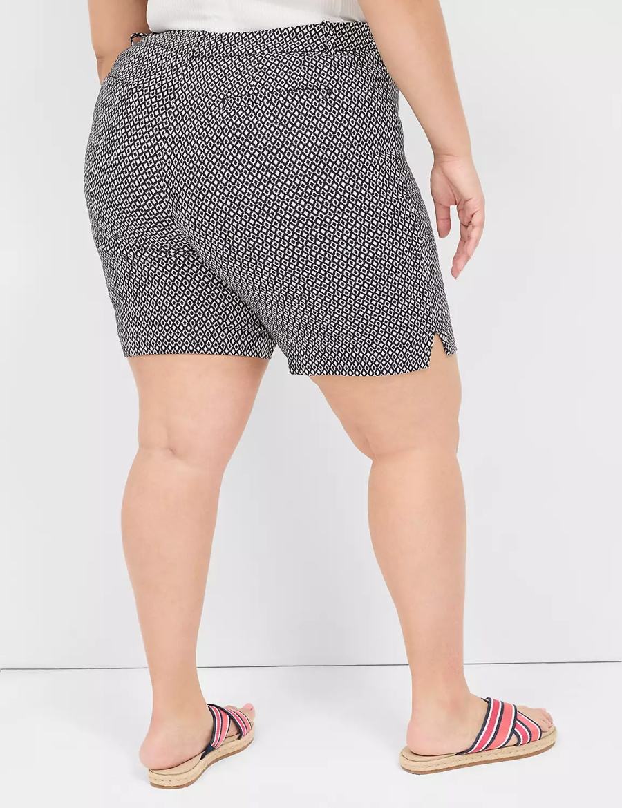 Lane Bryant 4-Season Bermuda Women Shorts Navy | UGT4972YS