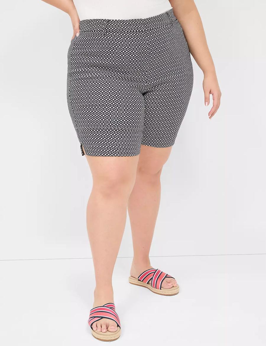 Lane Bryant 4-Season Bermuda Women Shorts Navy | UGT4972YS