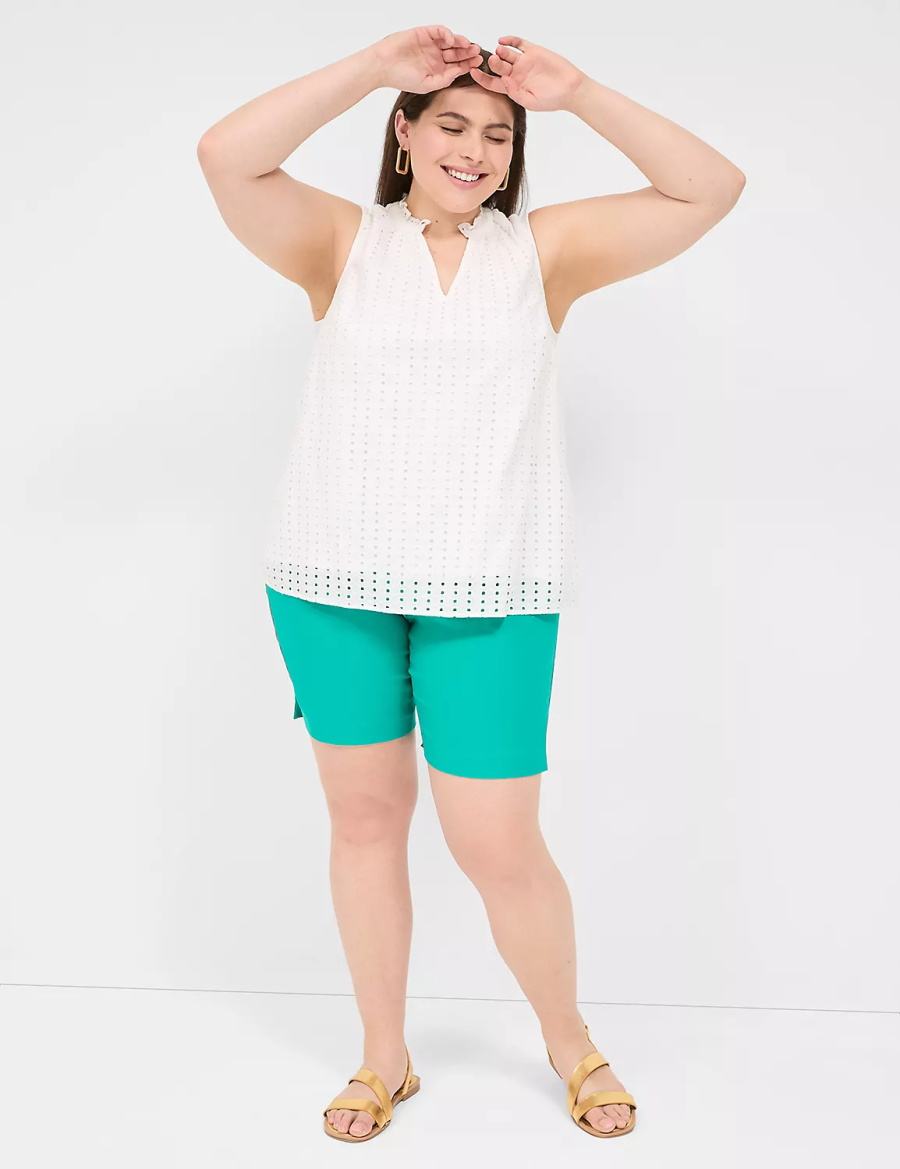 Lane Bryant 4-Season Bermuda Women Shorts Light Turquoise | DUY2989DD