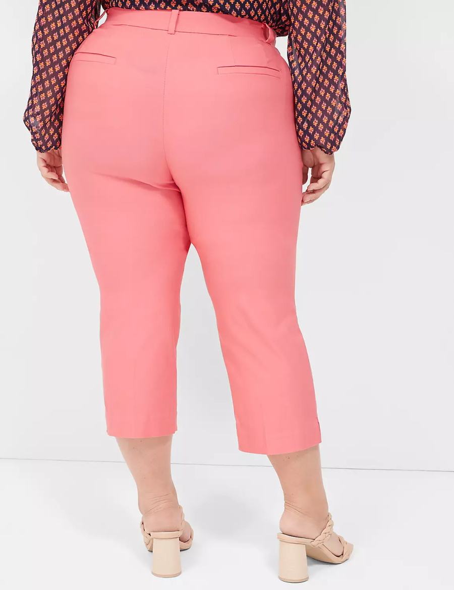 Lane Bryant 4-Season Slim Capri Women Pants Coral | GCZ4778SU