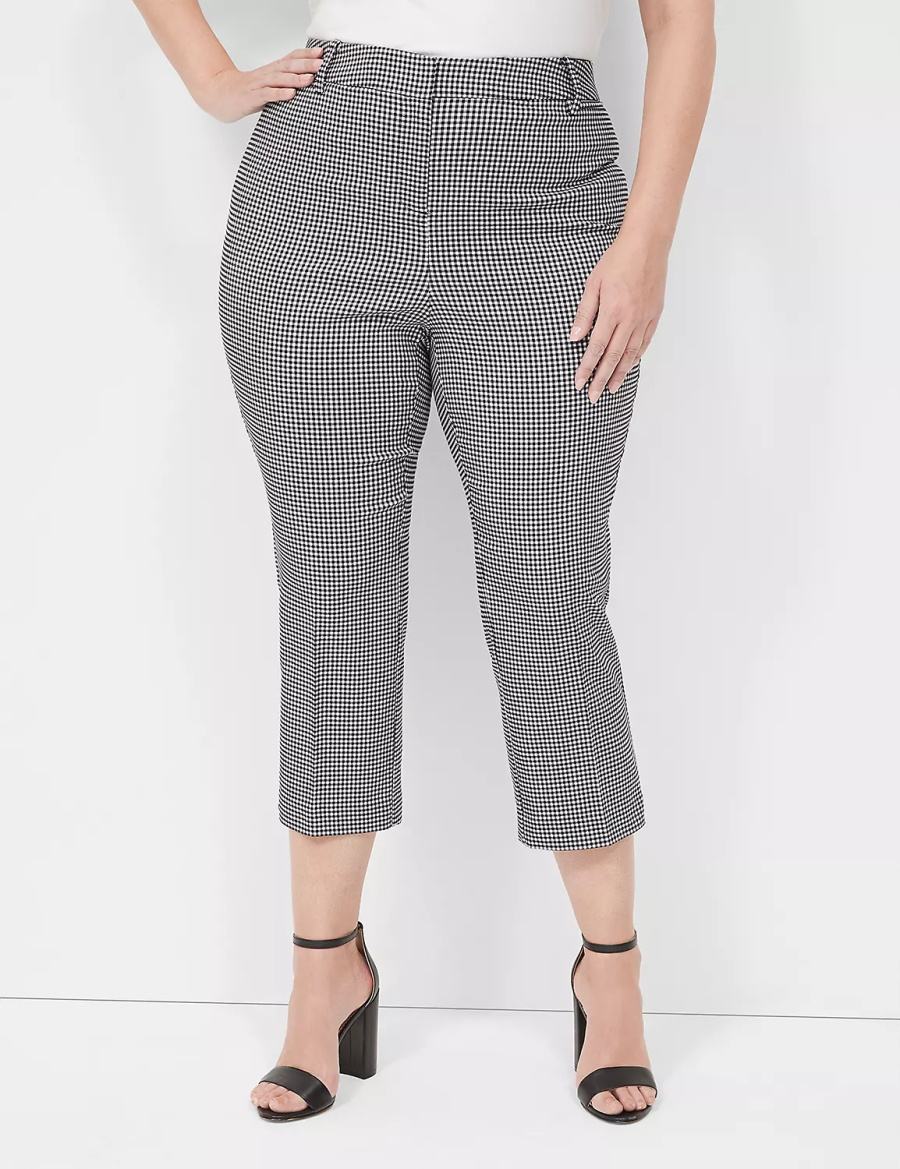 Lane Bryant 4-Season Slim Capri Women Pants Black | SDC764WA