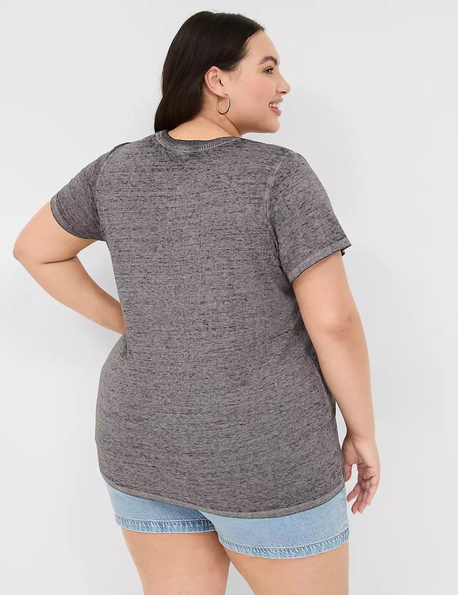 Lane Bryant Barbie Graphic Tee Women T Shirts Grey | HLK4968KQ