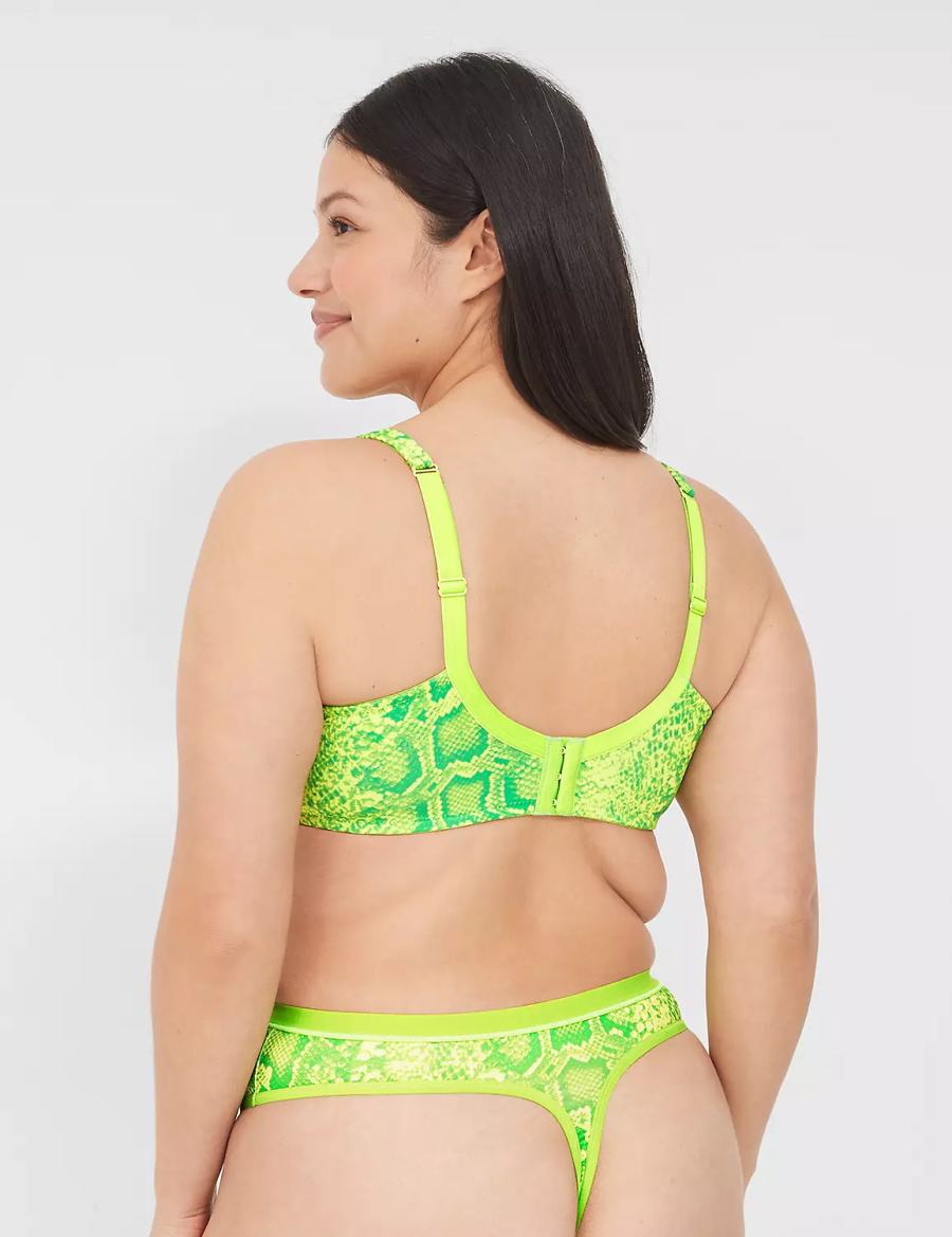 Lane Bryant Boost Plunge Women Bralettes Light Green | FFM7212EV