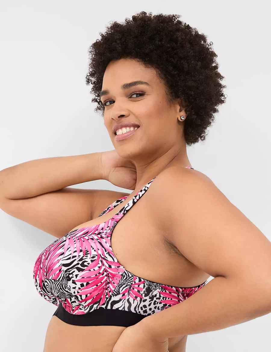 Lane Bryant Boost Women Balconette Bra Pink | JJZ6626GJ