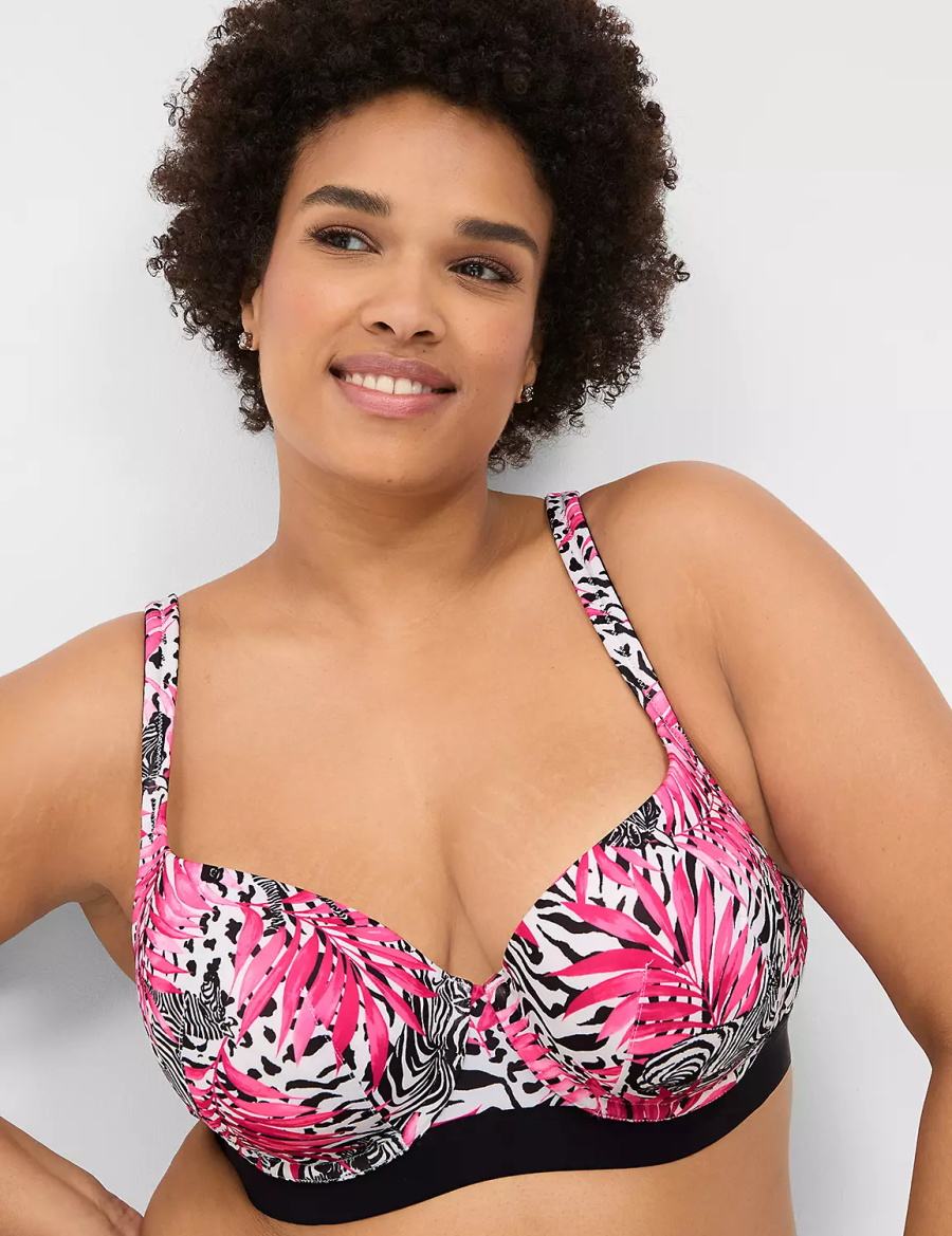 Lane Bryant Boost Women Balconette Bra Pink | JJZ6626GJ