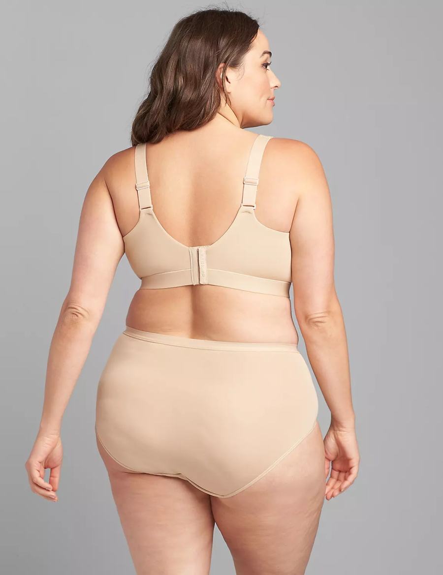 Lane Bryant Comfort Bliss Lightly Lined No-Wire Women Bralettes Beige | HNP9198IP