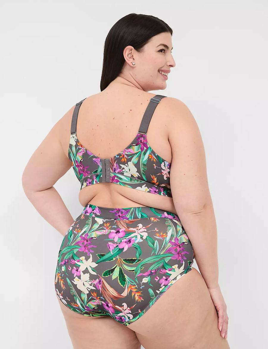 Lane Bryant Comfort Bliss Lightly Lined Full Coverage Women Bralettes Green Multicolor | YUE113EU