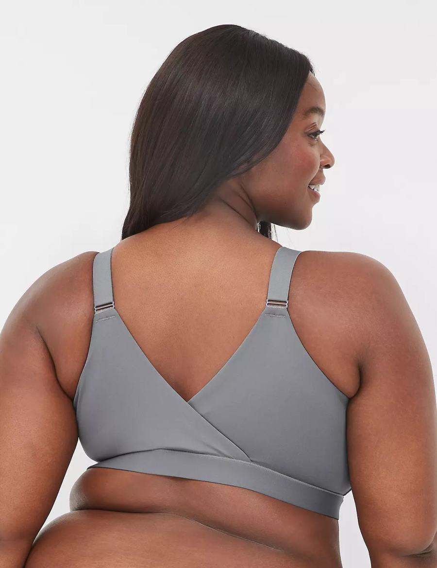 Lane Bryant Comfort Bliss No-Wire Lounge Women Bralettes Dark Grey | AFY164RG