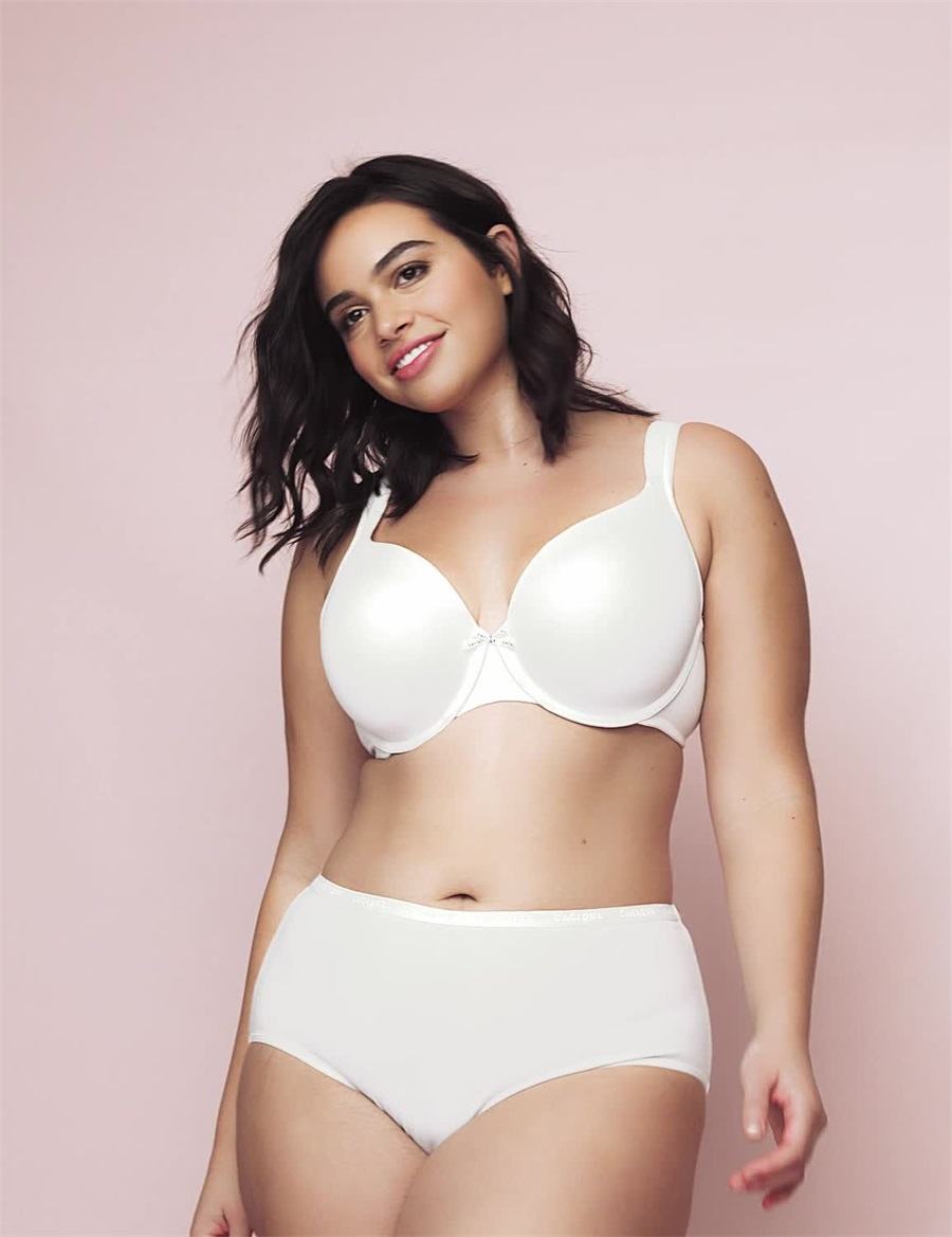 Lane Bryant Cotton Lightly Lined Full Coverage Women Bralettes White | LQB8780OK