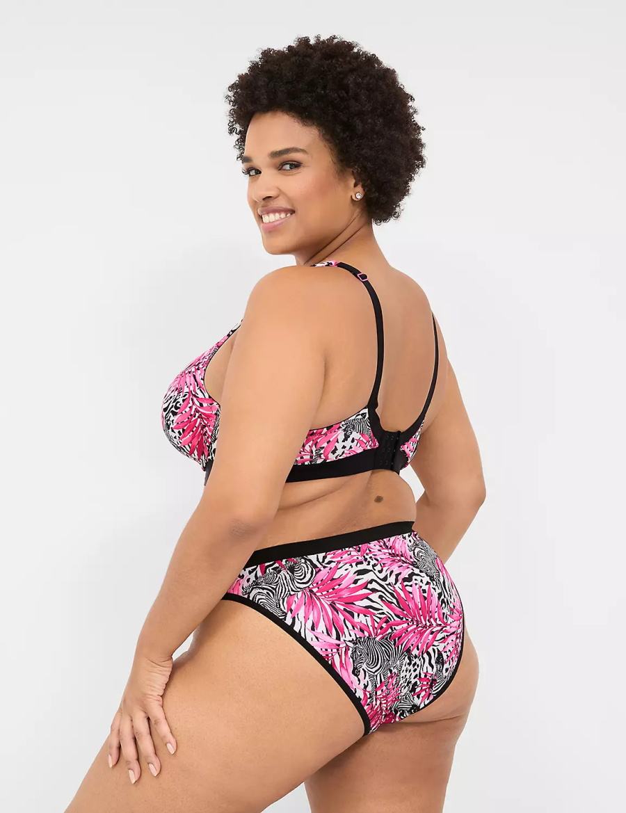 Lane Bryant Crush Microfiber French Women Briefs Pink | XLG3377GU