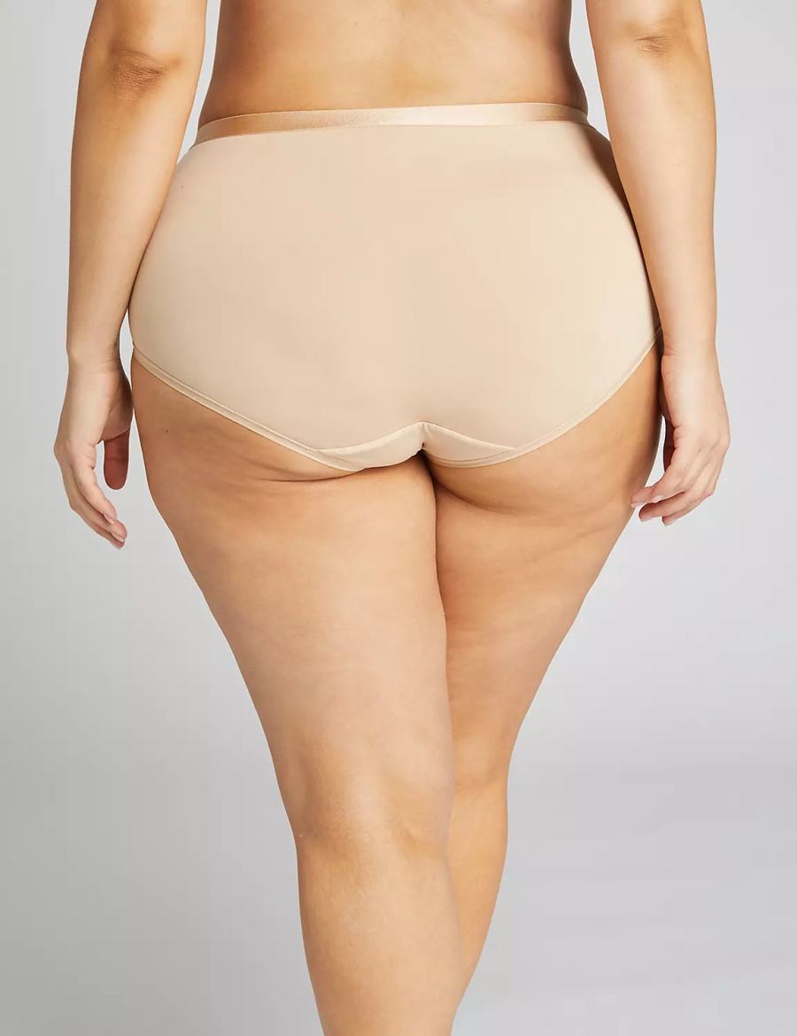 Lane Bryant Extra Soft Full Women Briefs Beige | LLB1389OL