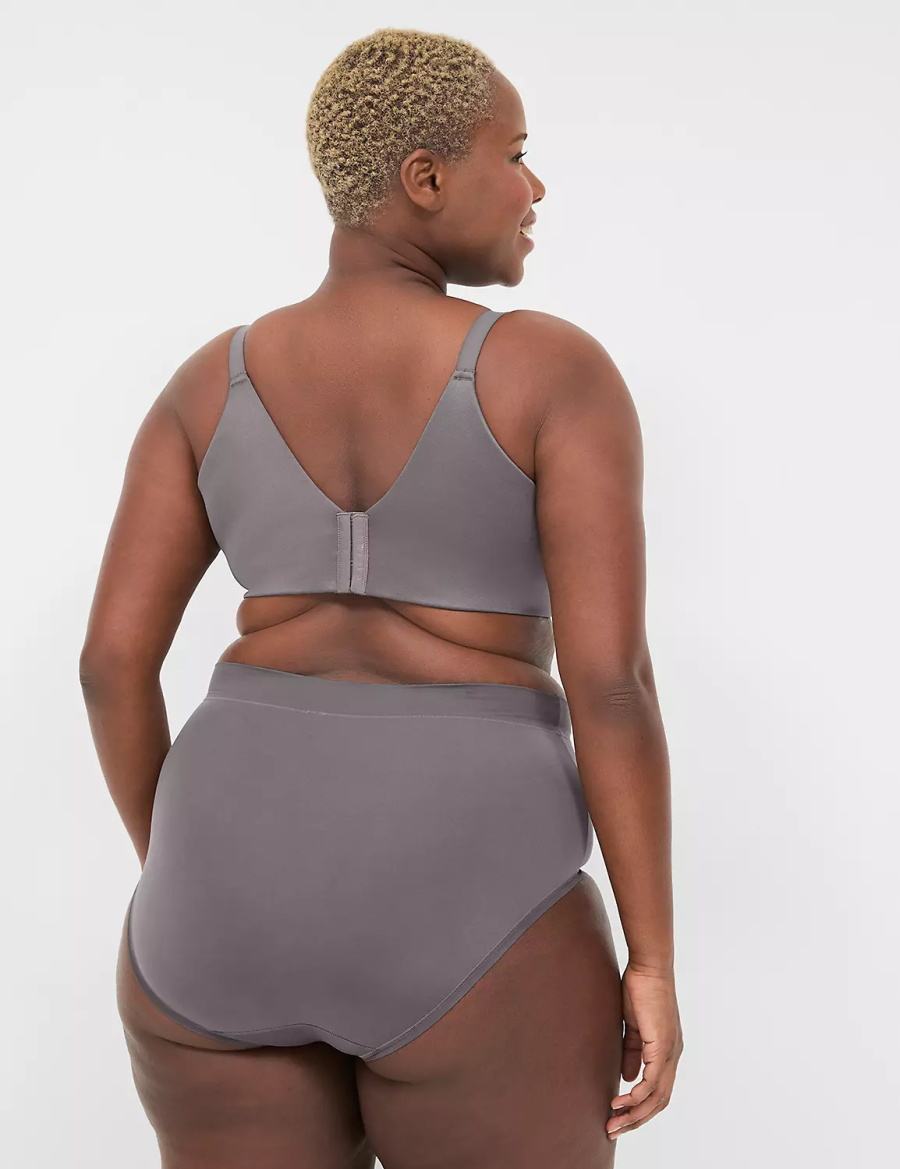 Lane Bryant Invisible Backsmoother Lightly Lined Full Coverage Women Bralettes Dark Grey | XBA4983MD