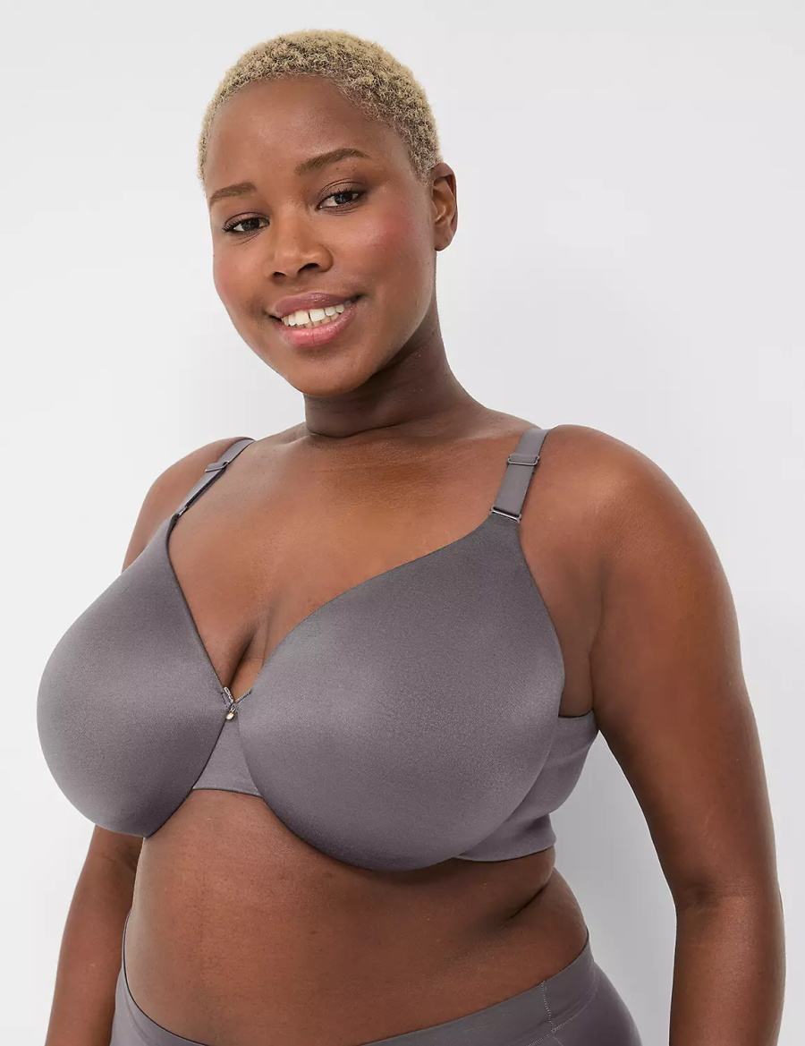 Lane Bryant Invisible Backsmoother Lightly Lined Full Coverage Women Bralettes Dark Grey | XBA4983MD