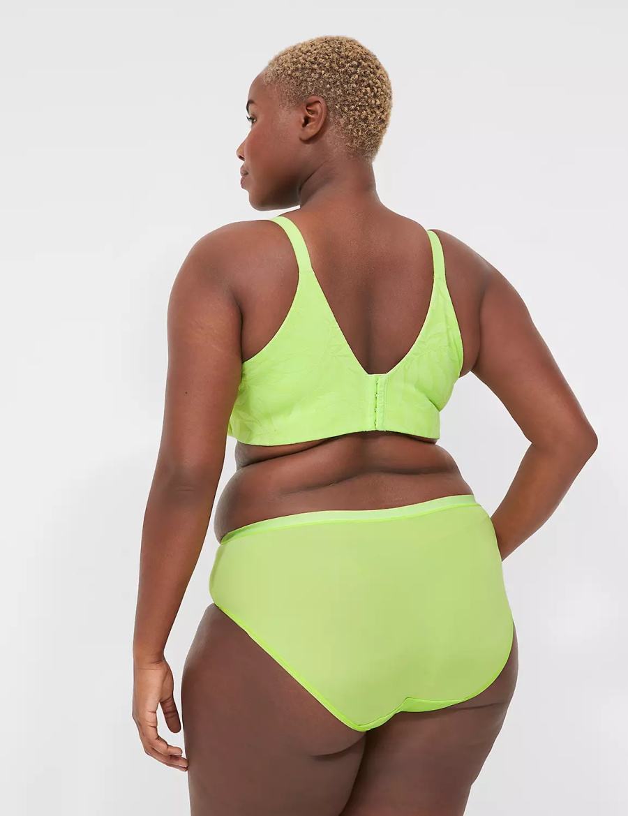 Lane Bryant Invisible Lace Backsmoother Full Coverage Women Bralettes Green | LOE3063NK