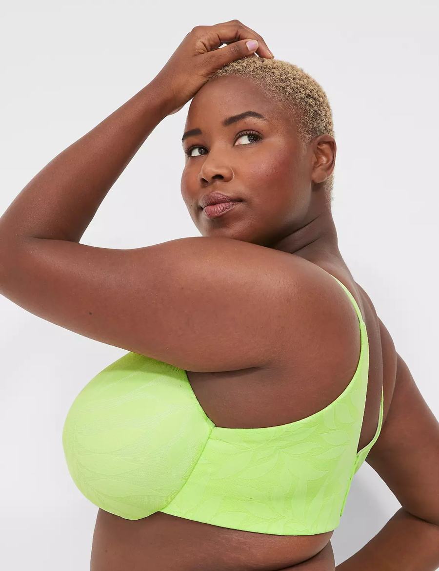 Lane Bryant Invisible Lace Backsmoother Full Coverage Women Bralettes Green | LOE3063NK