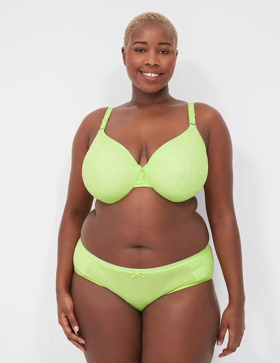 Lane Bryant Invisible Lace Backsmoother Full Coverage Women Bralettes Green | LOE3063NK