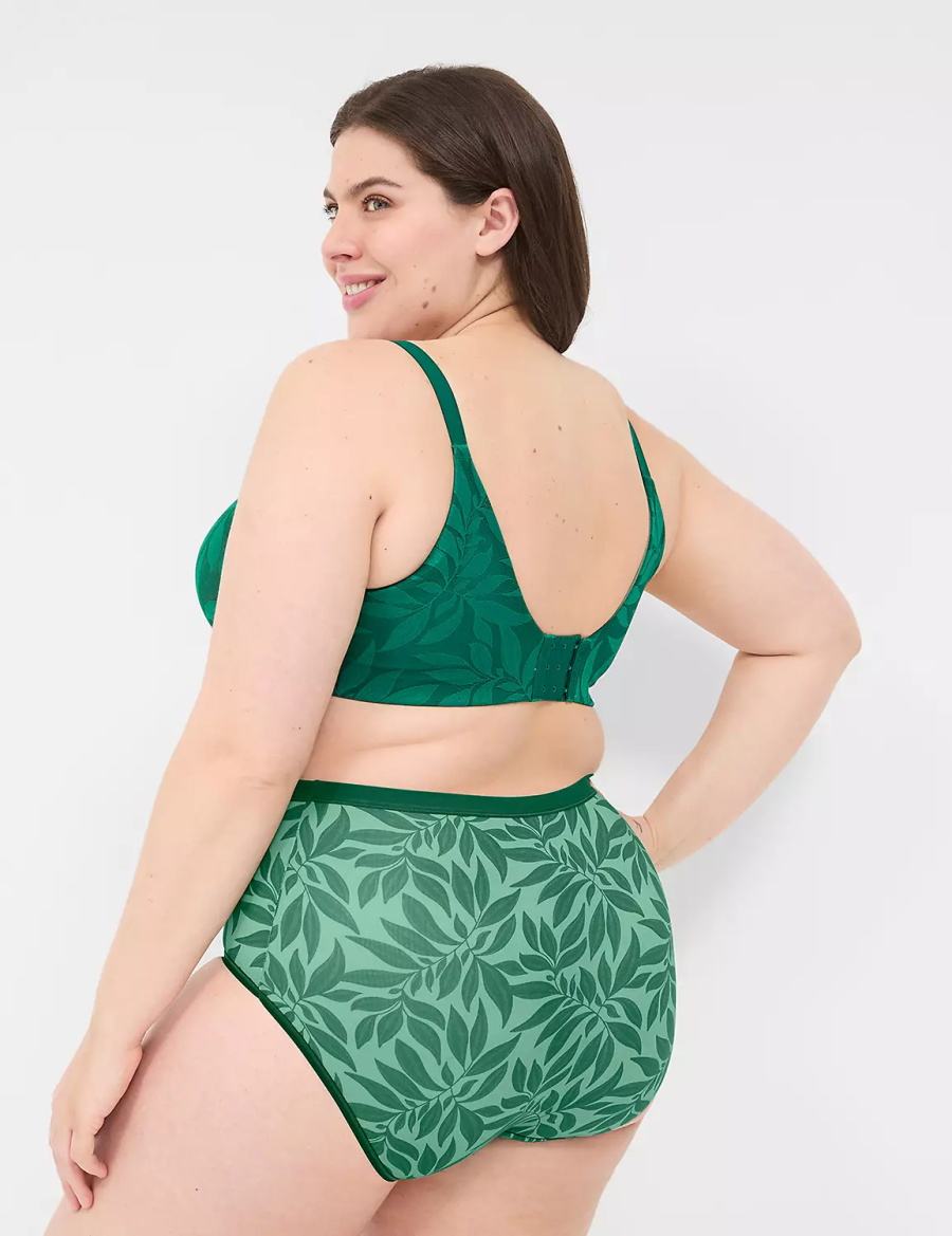 Lane Bryant Invisible Lace Backsmoother Full Coverage Women Bralettes Dark Green | SDT6286GJ